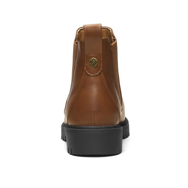 Classic Chelsea Ankle Booties - BROWNISH YELLOW PU - 3